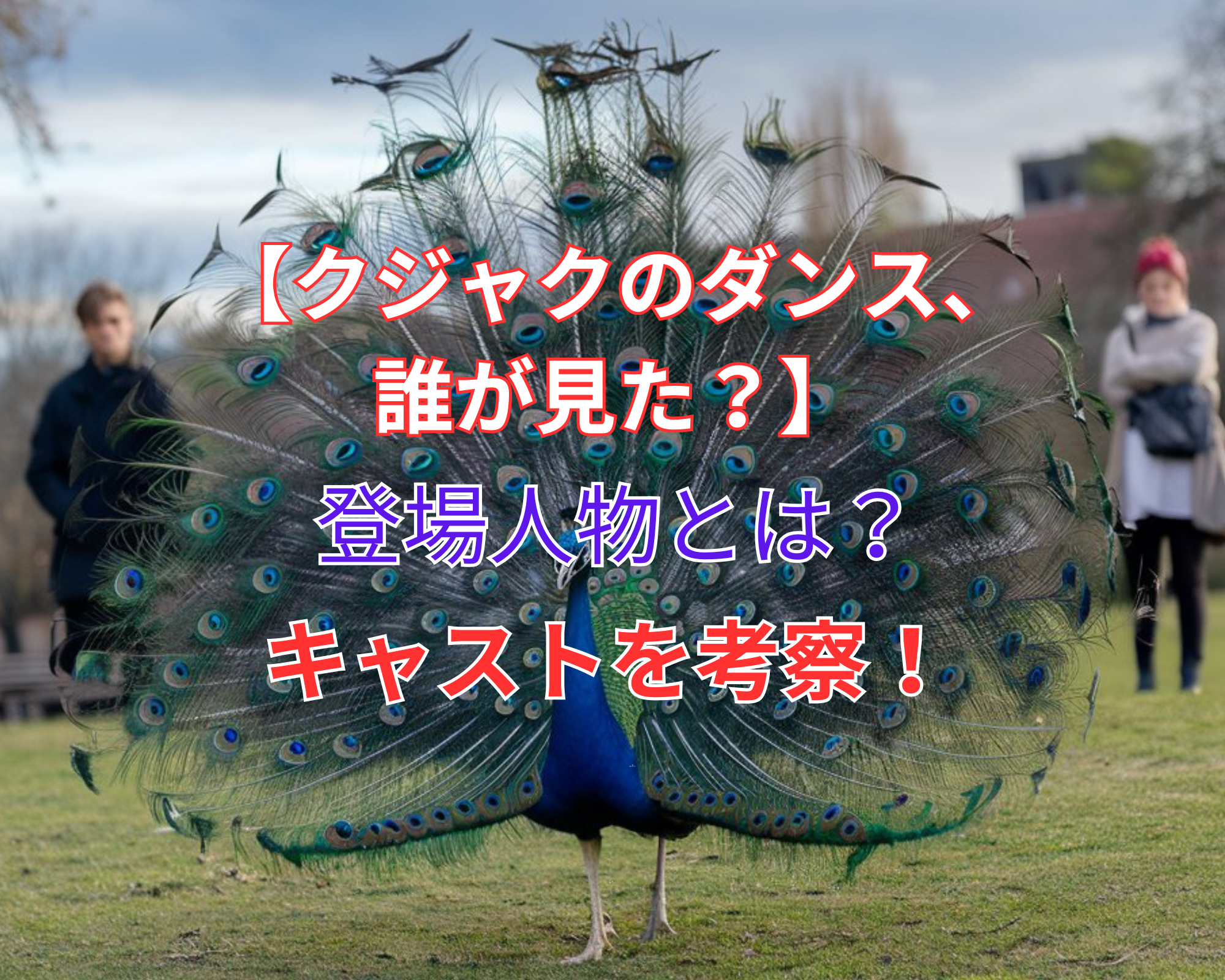 クジャクのダンス、誰が見た？ ドラマ 画像